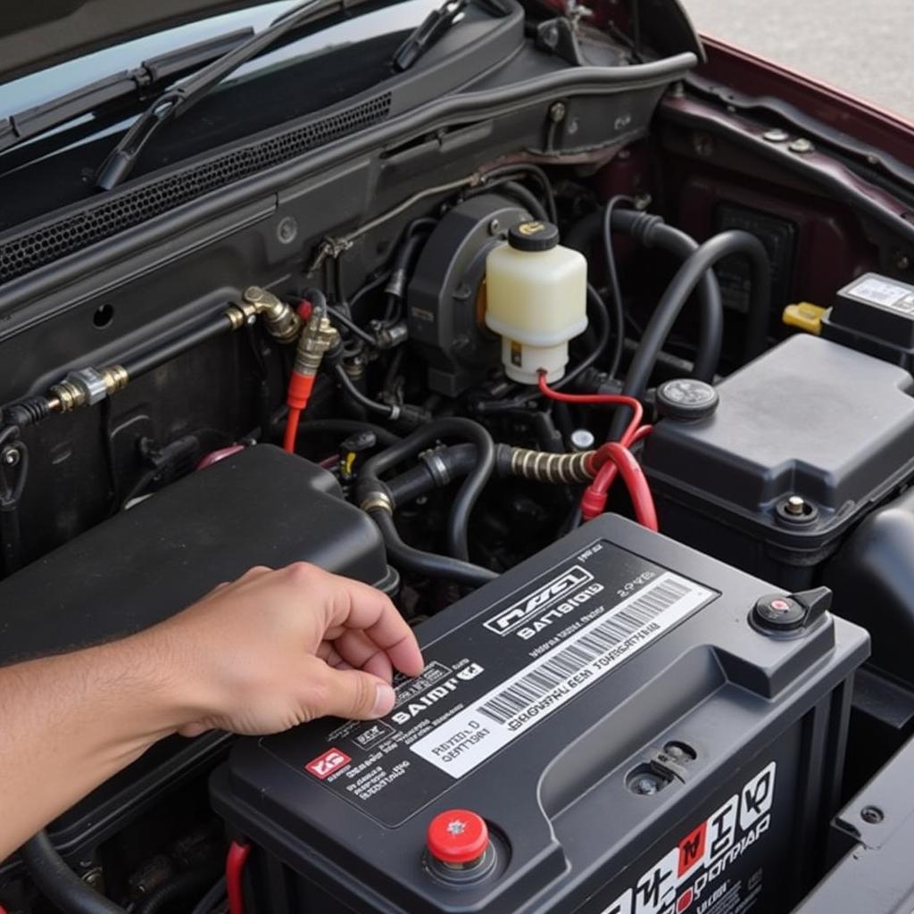 2020 Dodge Ram Battery Connections: Inspecting the terminals and cables for corrosion and damage