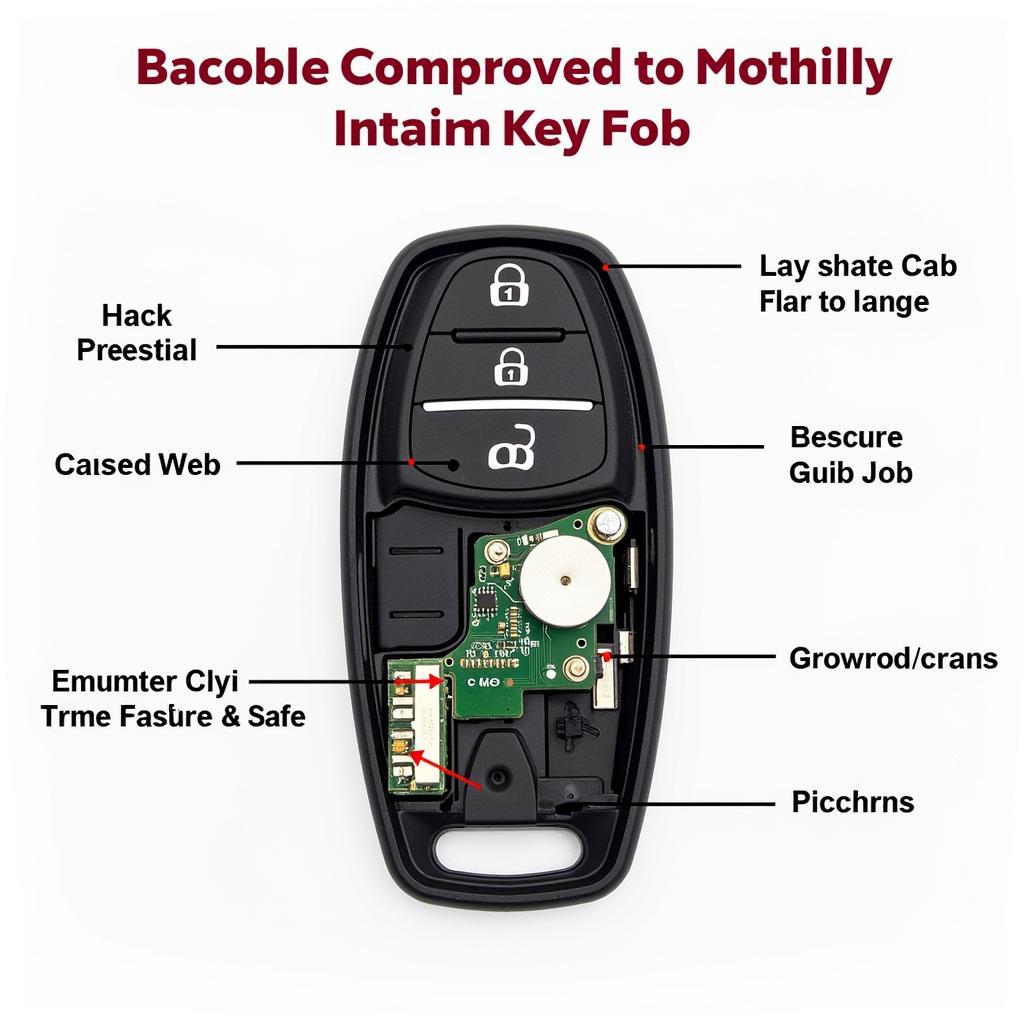 2020 Nissan Altima Key Fob Internal Circuitry