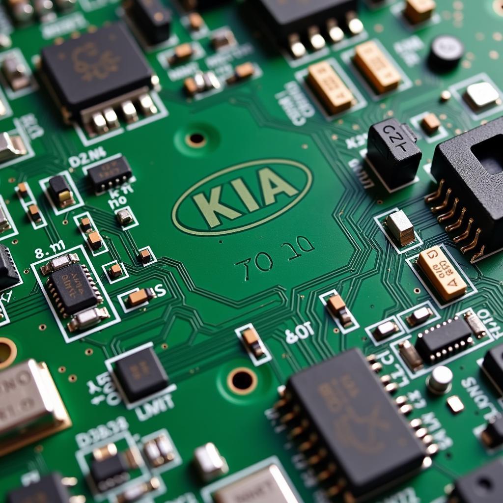 2021 Kia Forte Key Fob Circuit Board: Highlighting potential circuitry issues.