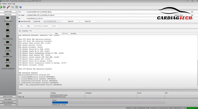 Program the BMW EPS system