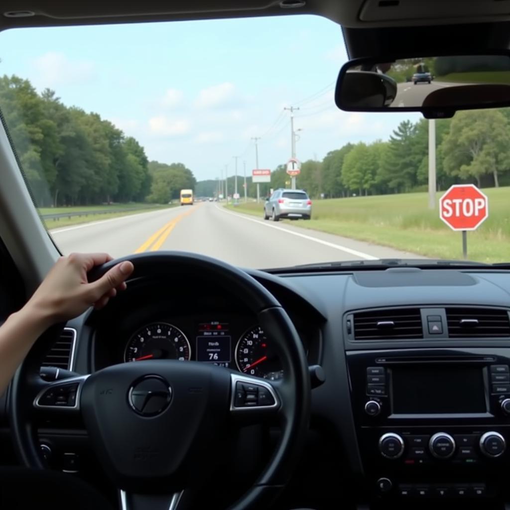 Active Driving Display with Traffic Sign Recognition in Action