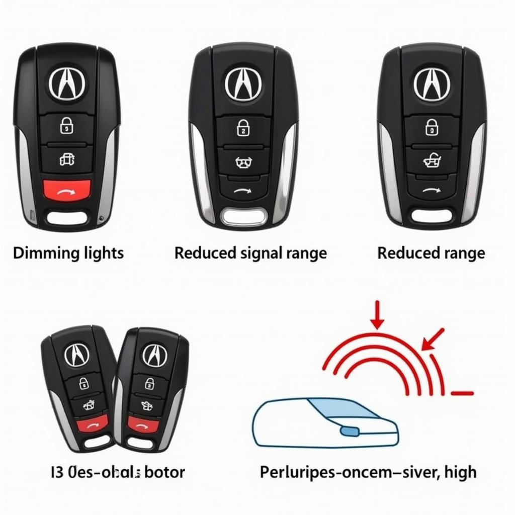 Acura Key Fob Low Battery Signs