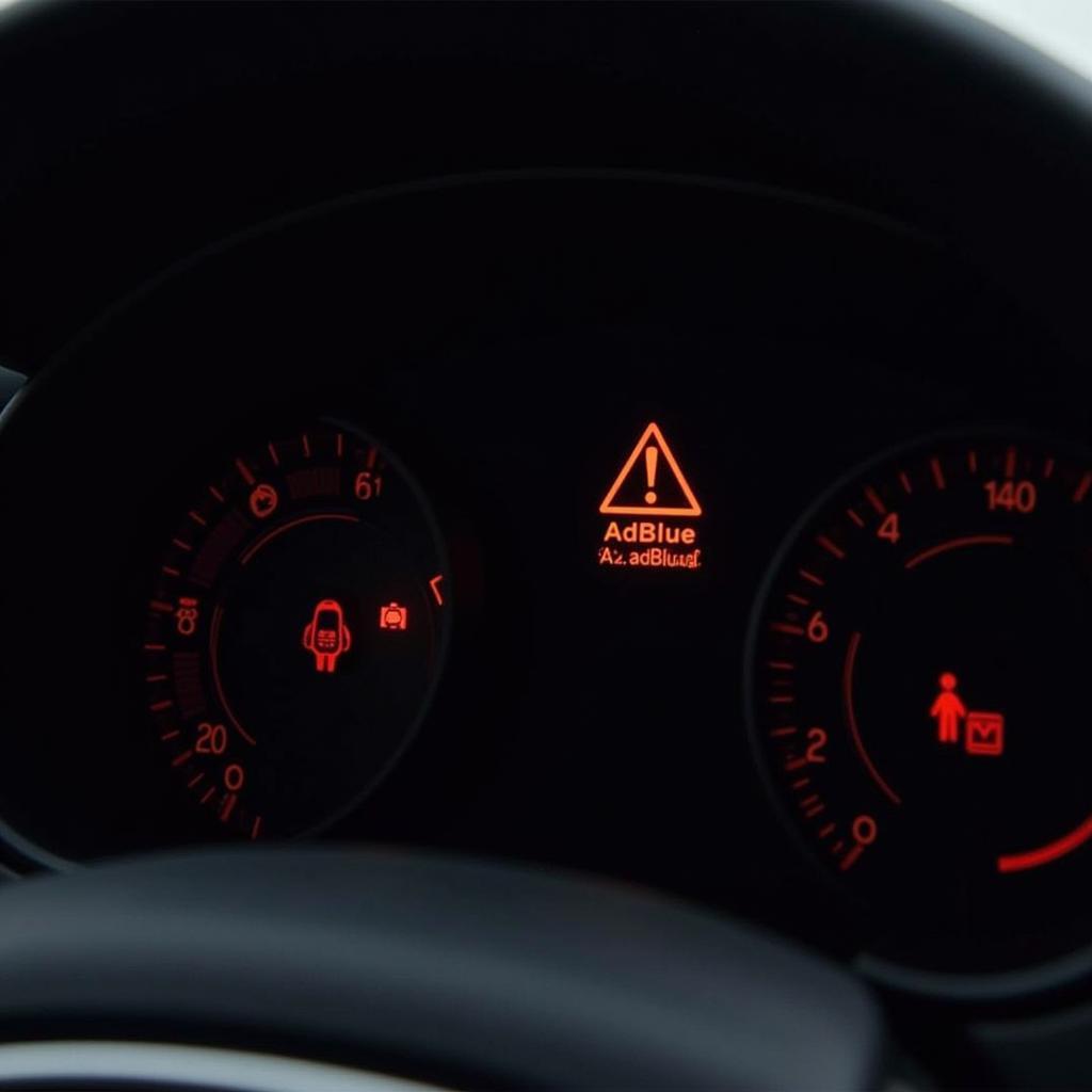 Audi A3 AdBlue Warning Light Display