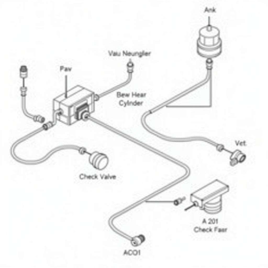 Audi Brake Servo Components and Connections