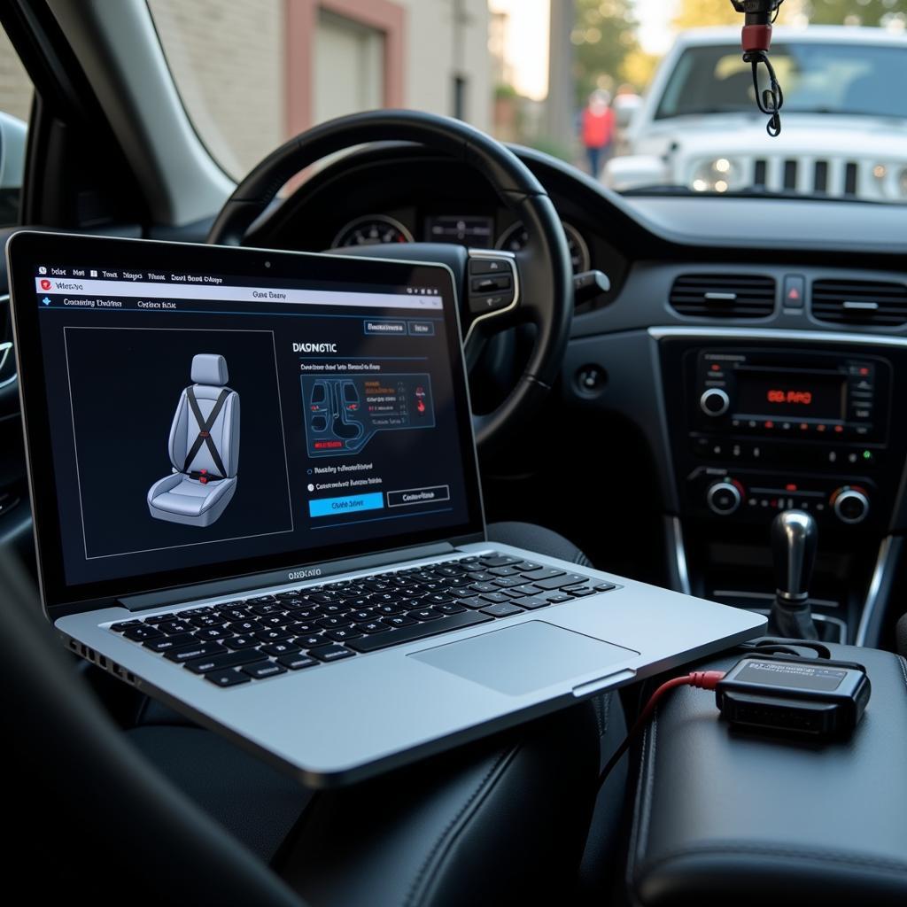 Automotive Diagnostic Software on a Laptop