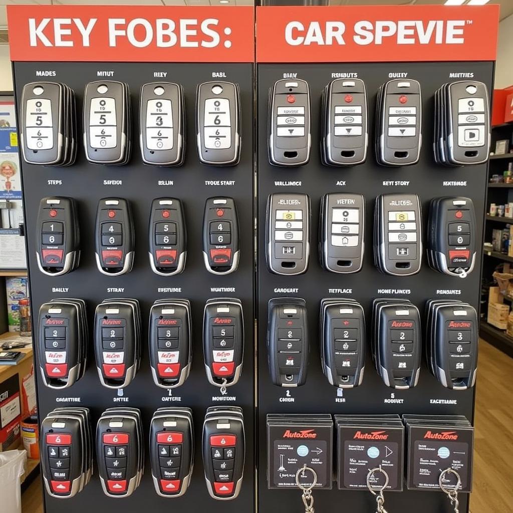 AutoZone Key Fob Display