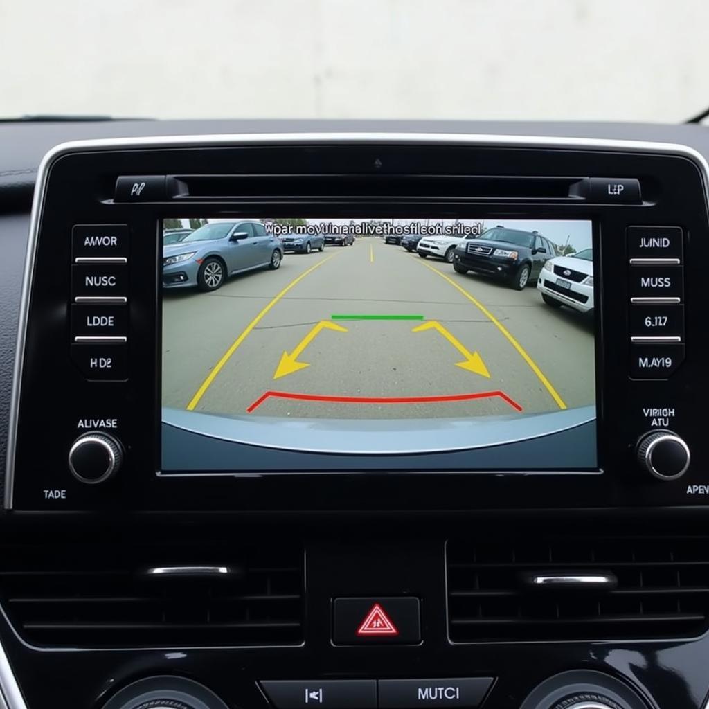 Backup Camera View with Parking Lines