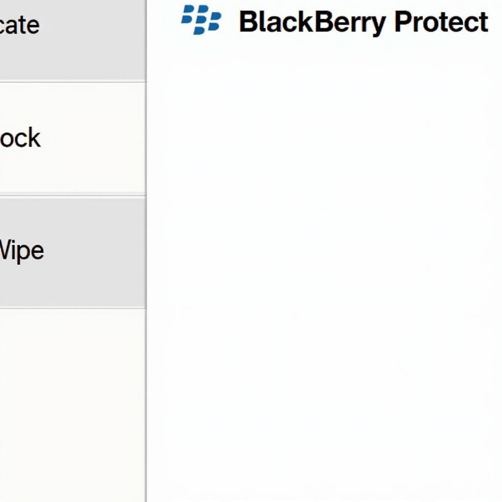 Blackberry Protect Anti-theft Features