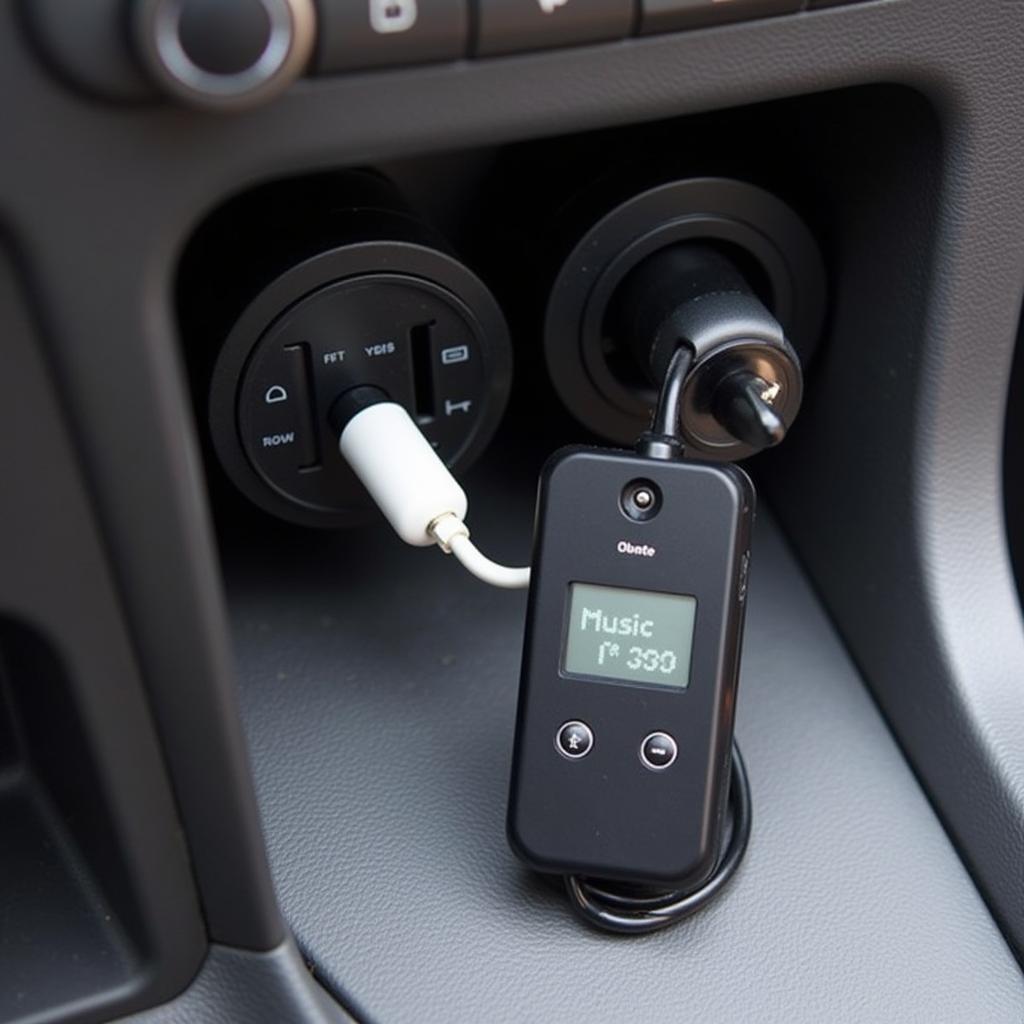 Bluetooth Adapter Connected to Car Radio