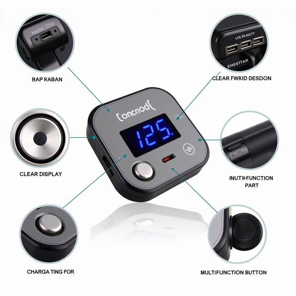 Bluetooth Car Kit FM Transmitter Features