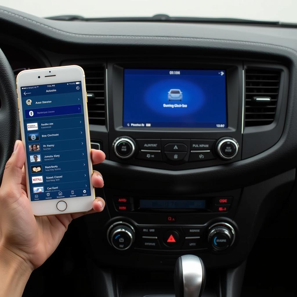 Pairing a Bluetooth phone with a car radio