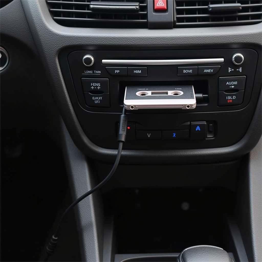 Bluetooth Cassette Adapter in Car Stereo