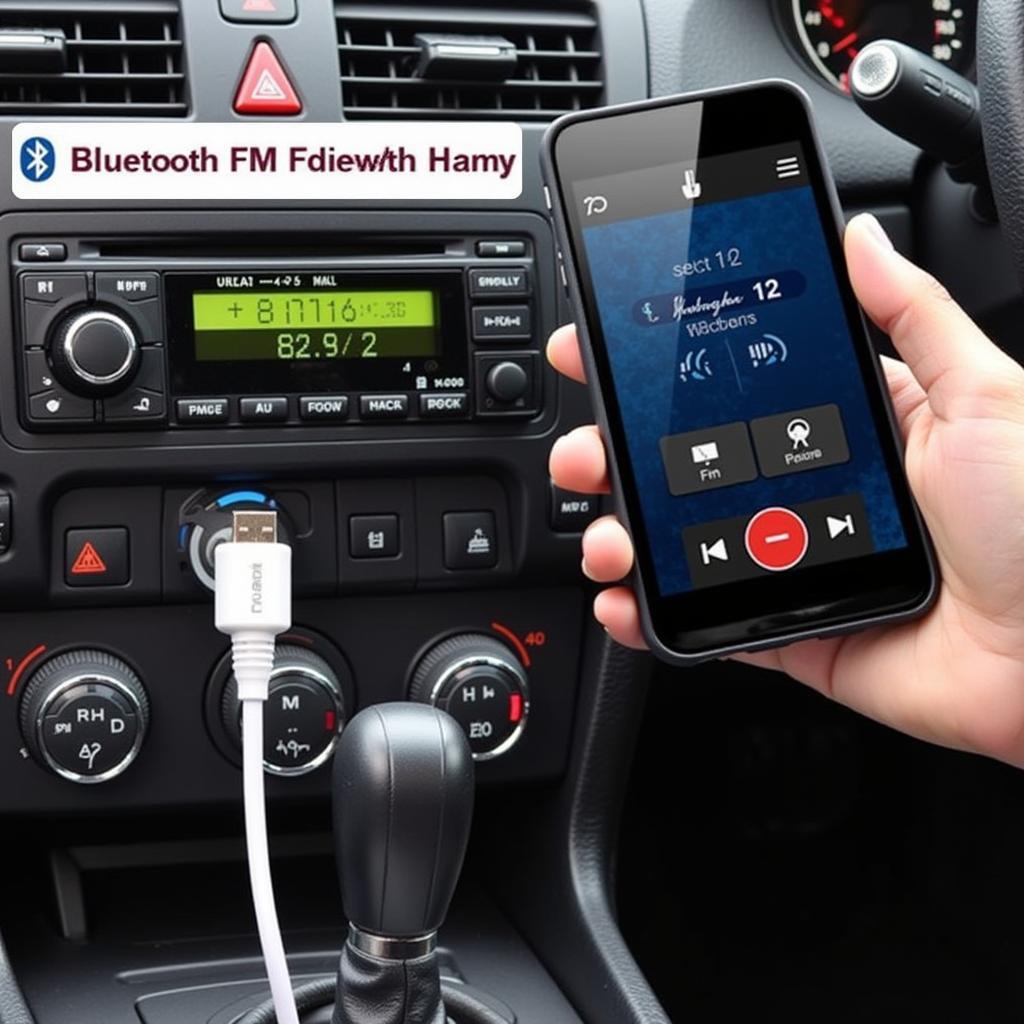 Bluetooth FM Transmitter in Car