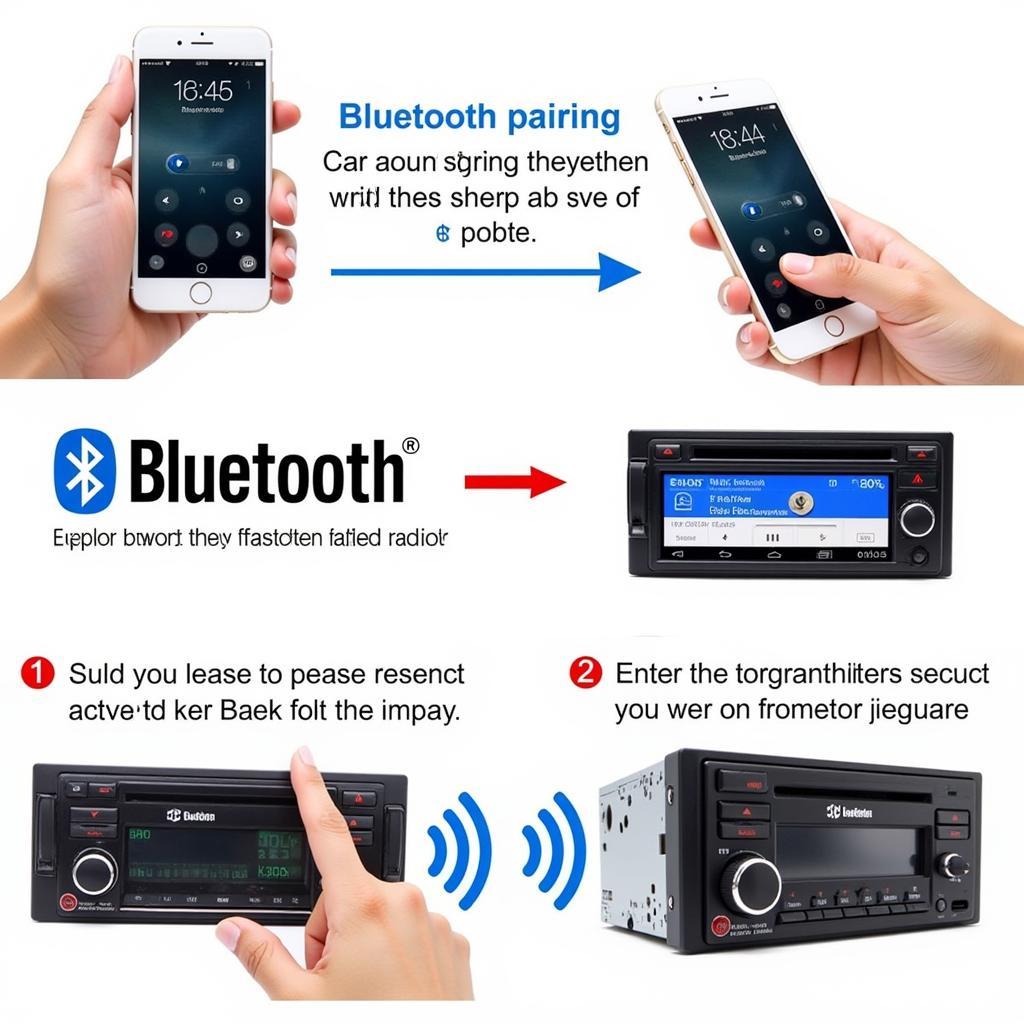 Bluetooth Pairing Process Car and Smartphone