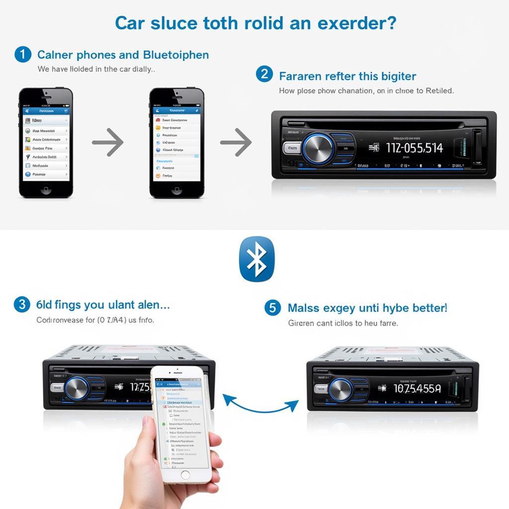 Bluetooth Pairing Process for Car Stereo with Smartphone