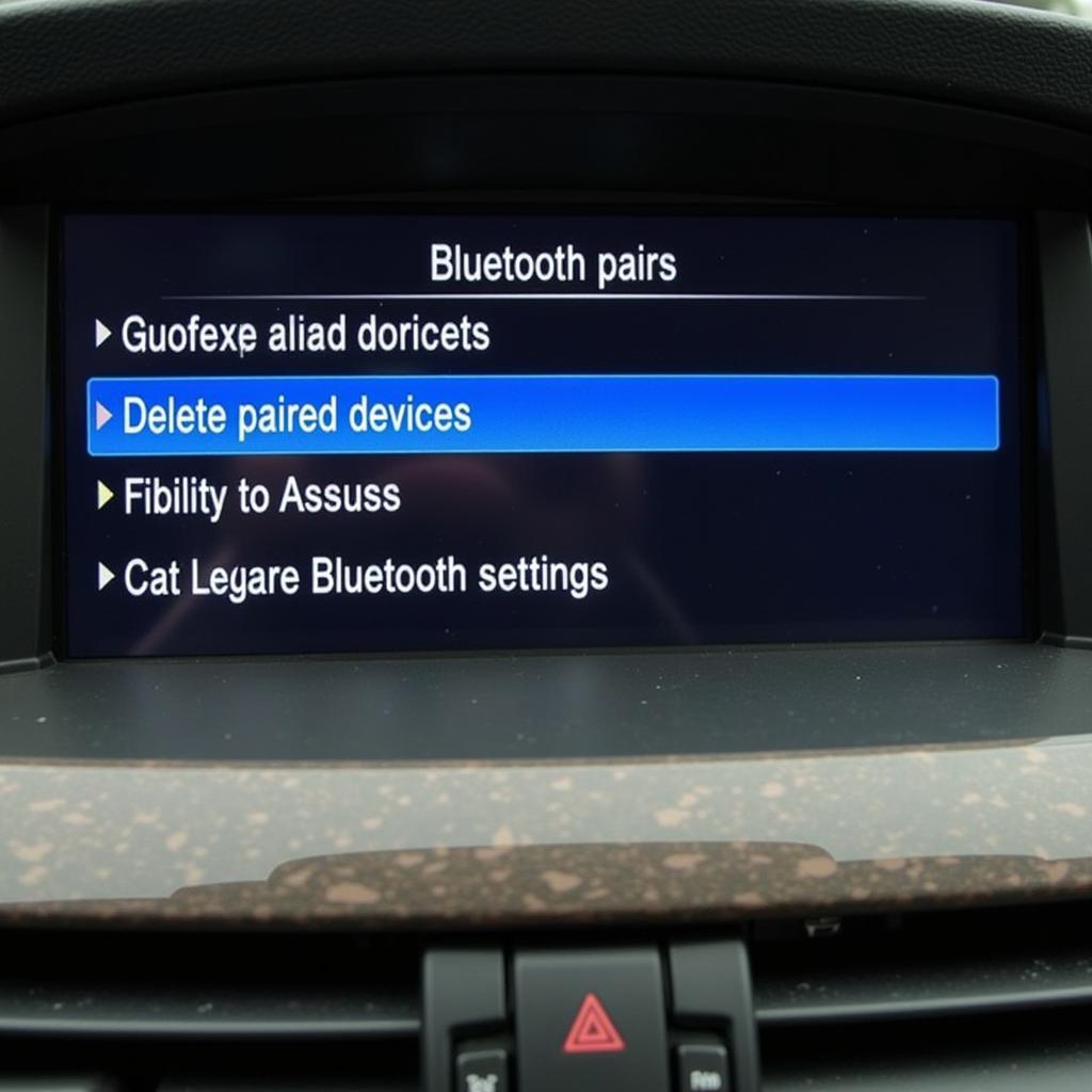 BMW 335i 2007 iDrive Bluetooth Menu