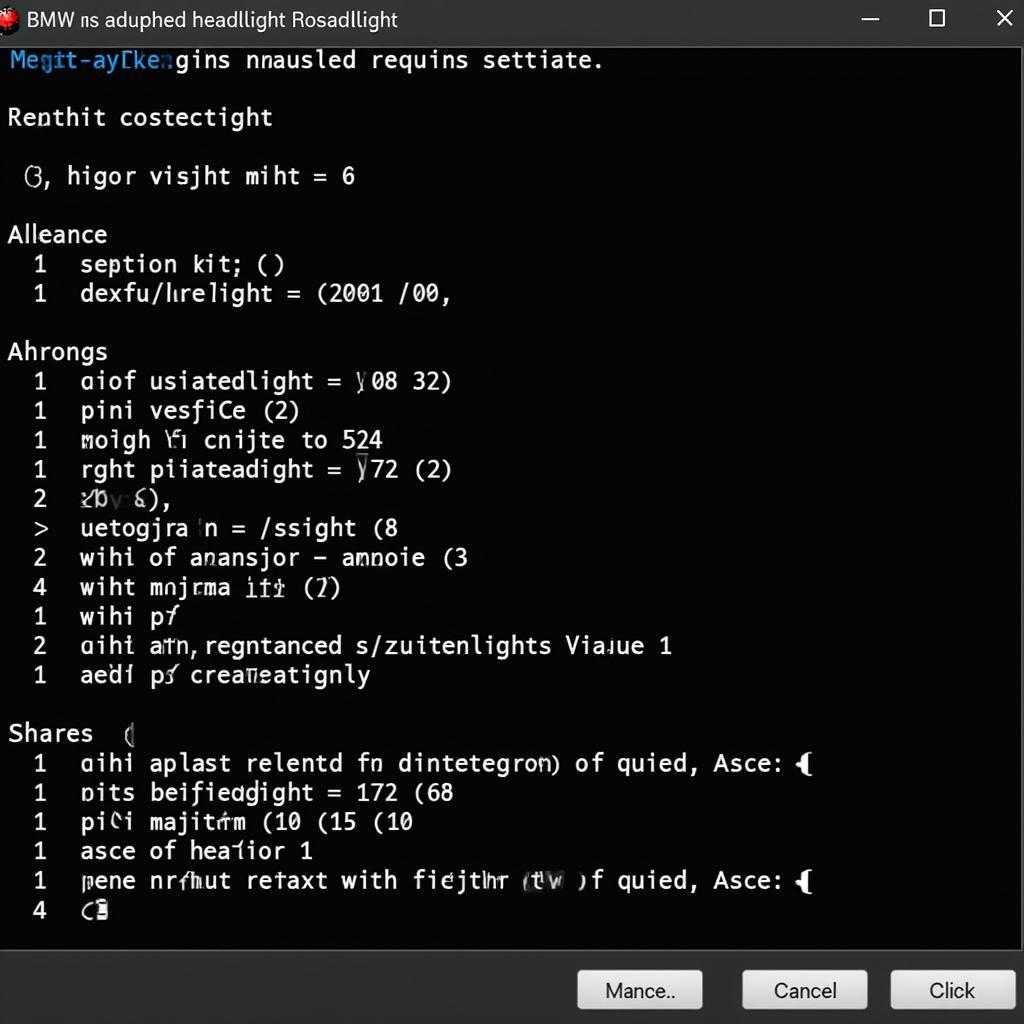 BMW Adaptive Headlight Coding Software