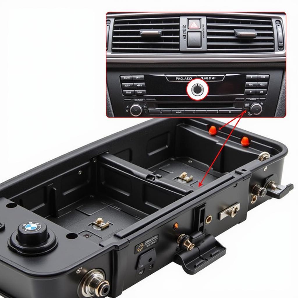 BMW E60 AUX Input Location