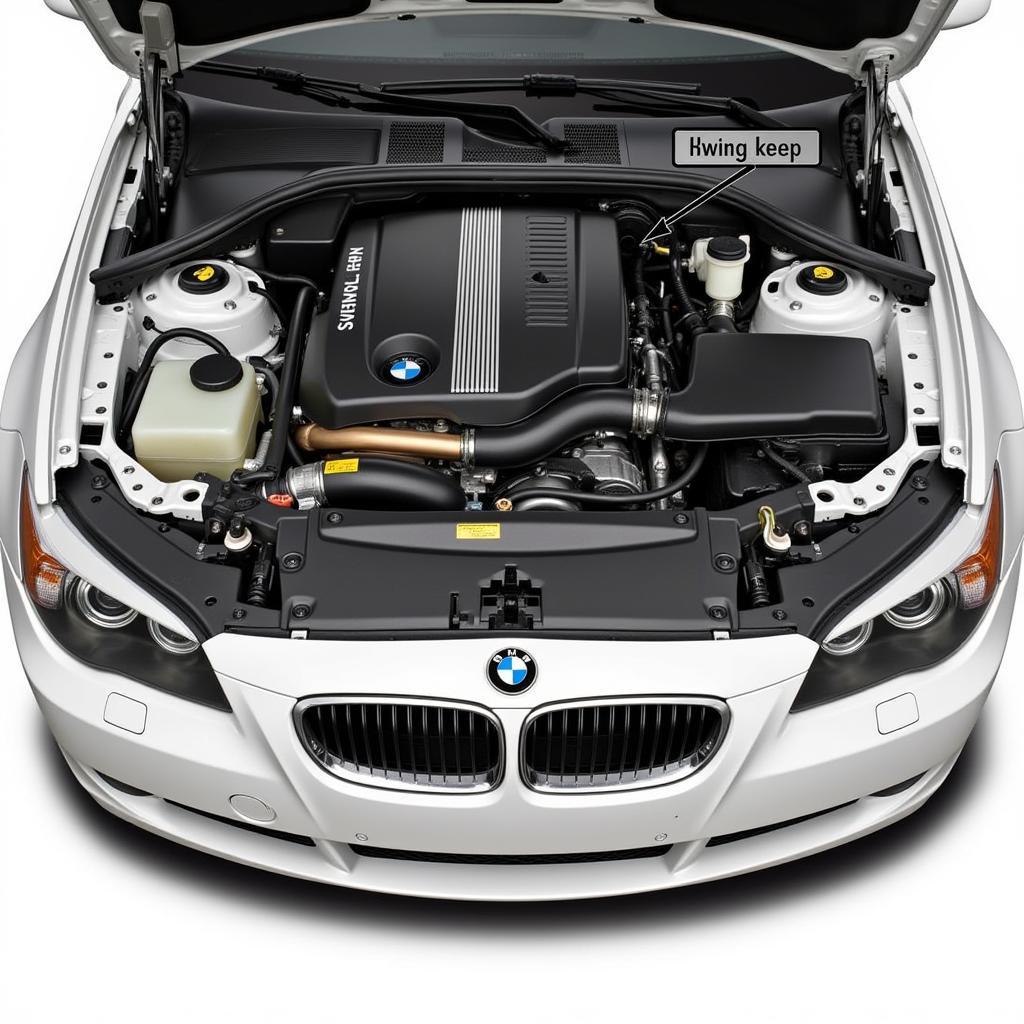 BMW E90 Engine Compartment Showing Potential Low-Quality Fuel Issues