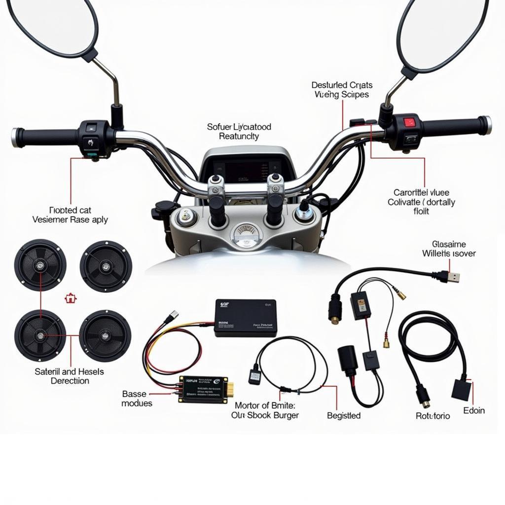 BMW Motorcycle Audio System Components