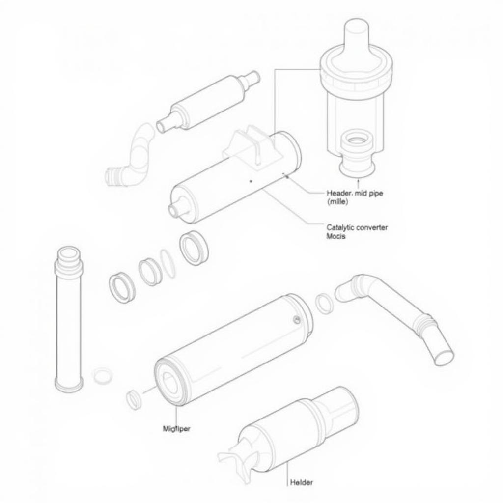 BMW S 1000 R Exhaust System Diagram