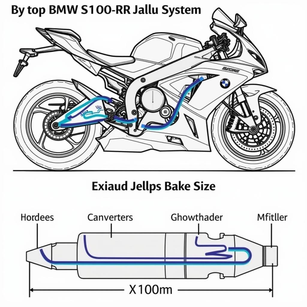 BMW S1000RR Exhaust System Diagram