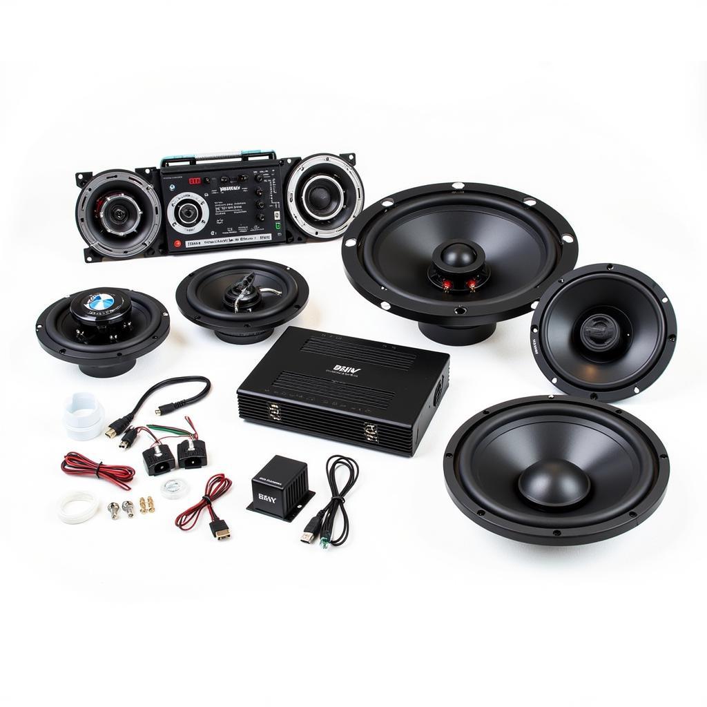 BMW X5 E70 Sound System Upgrade Components: Speakers, Amplifier, and DSP