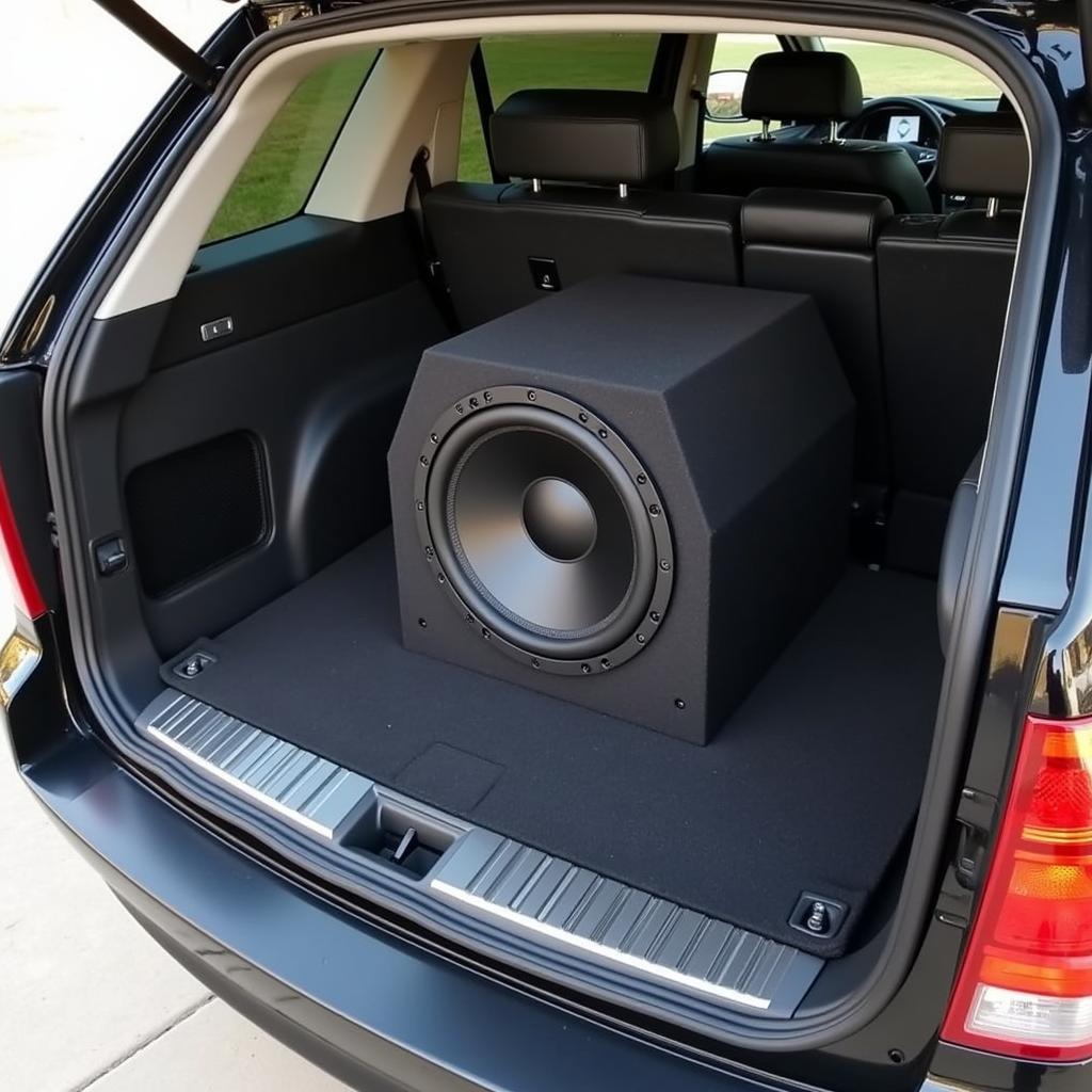 BMW X5 E70 Subwoofer Installation: Custom Enclosure in Cargo Area