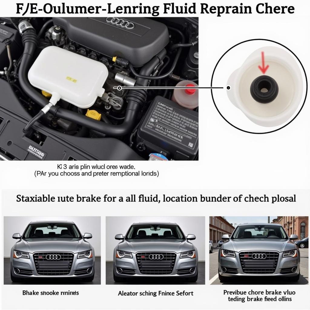 Checking the Brake Fluid Reservoir in a 2011 Audi A8