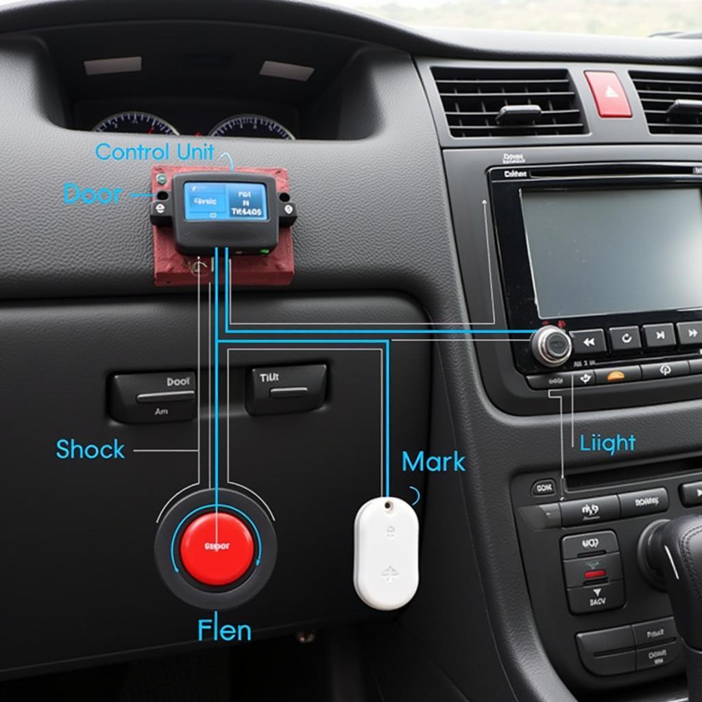 Car Alarm System Components