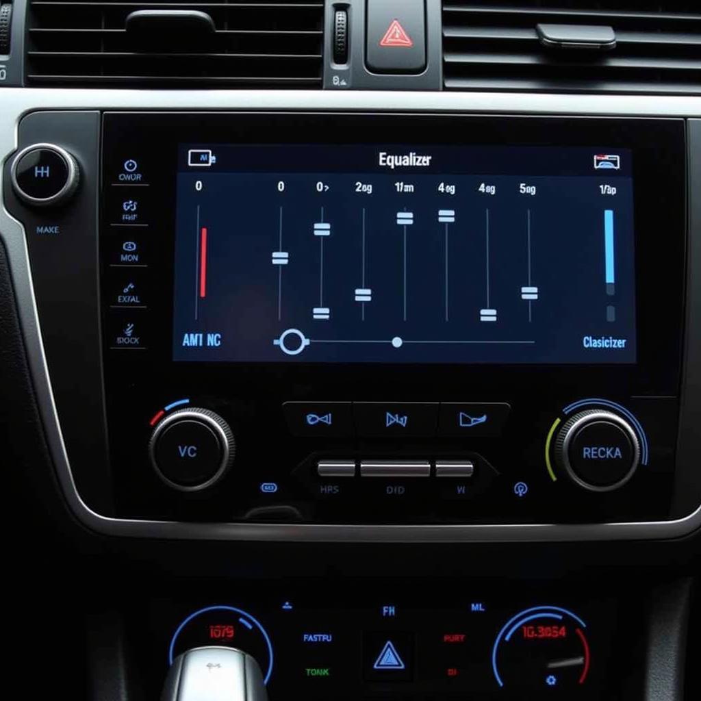 Car Audio Equalizer Settings Adjustment