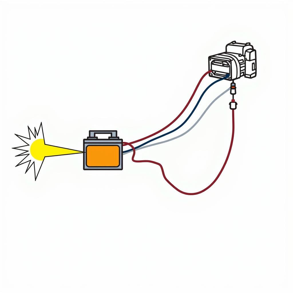 Car Battery and Alternator Diagram