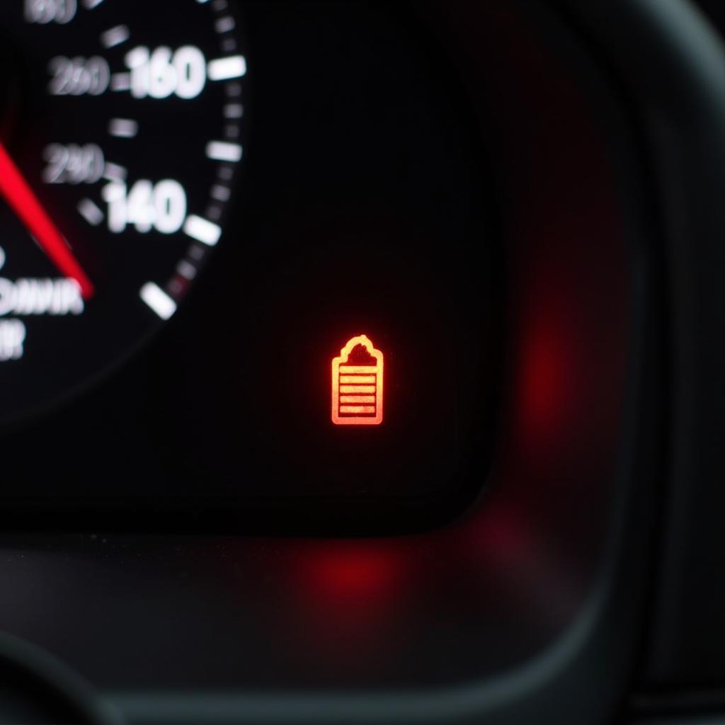 Car Battery Dashboard Warning Light