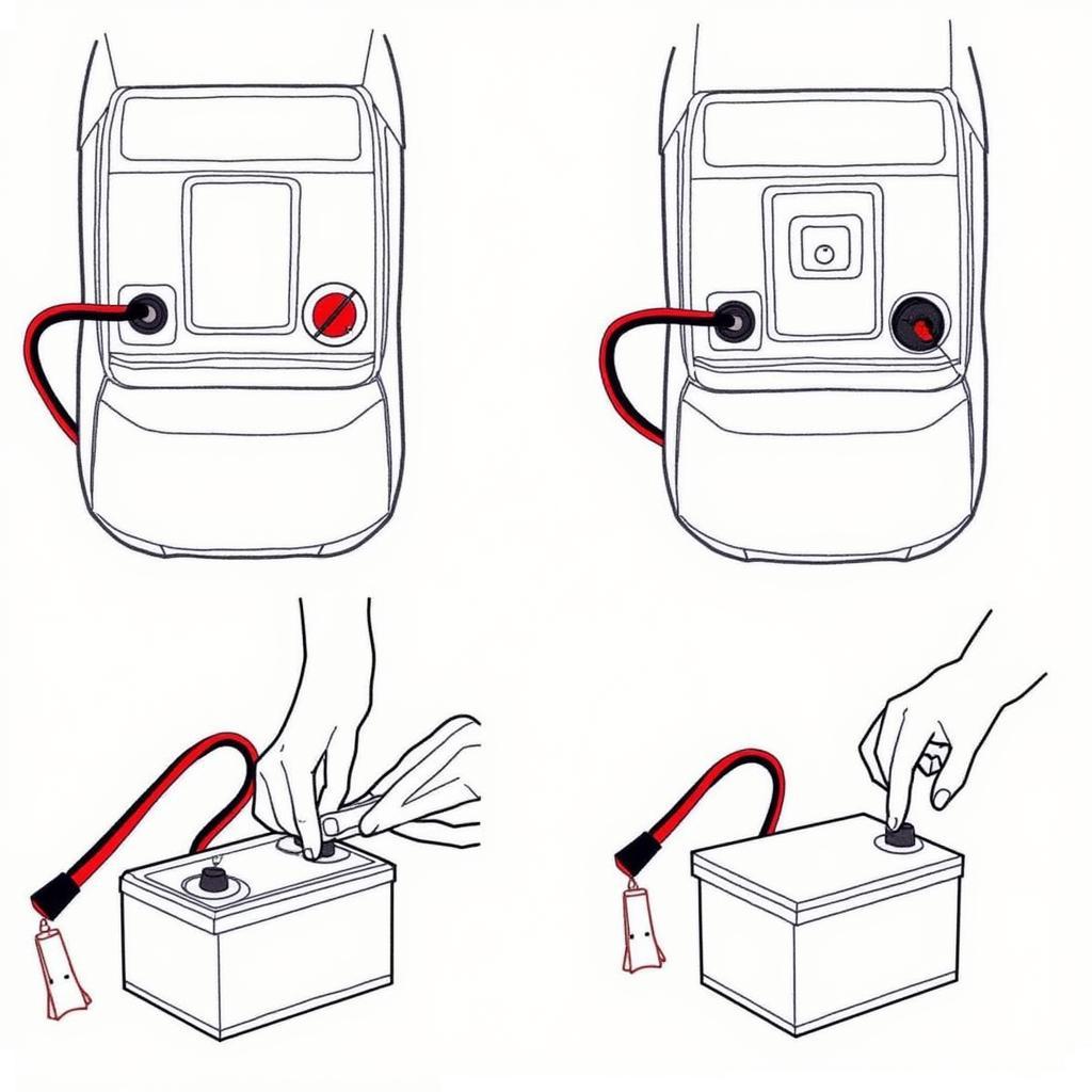 Jump Starting a Car with Cables