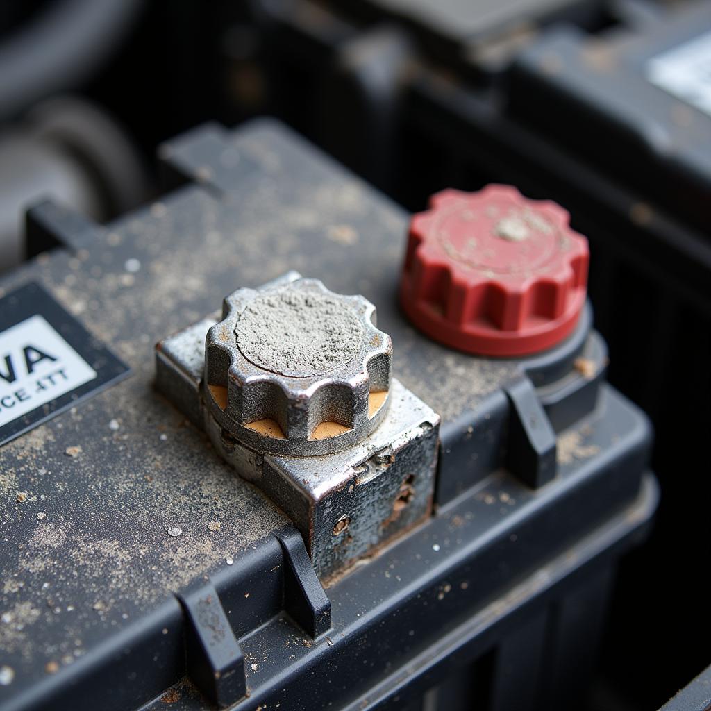 Checking Car Battery Terminals for Corrosion