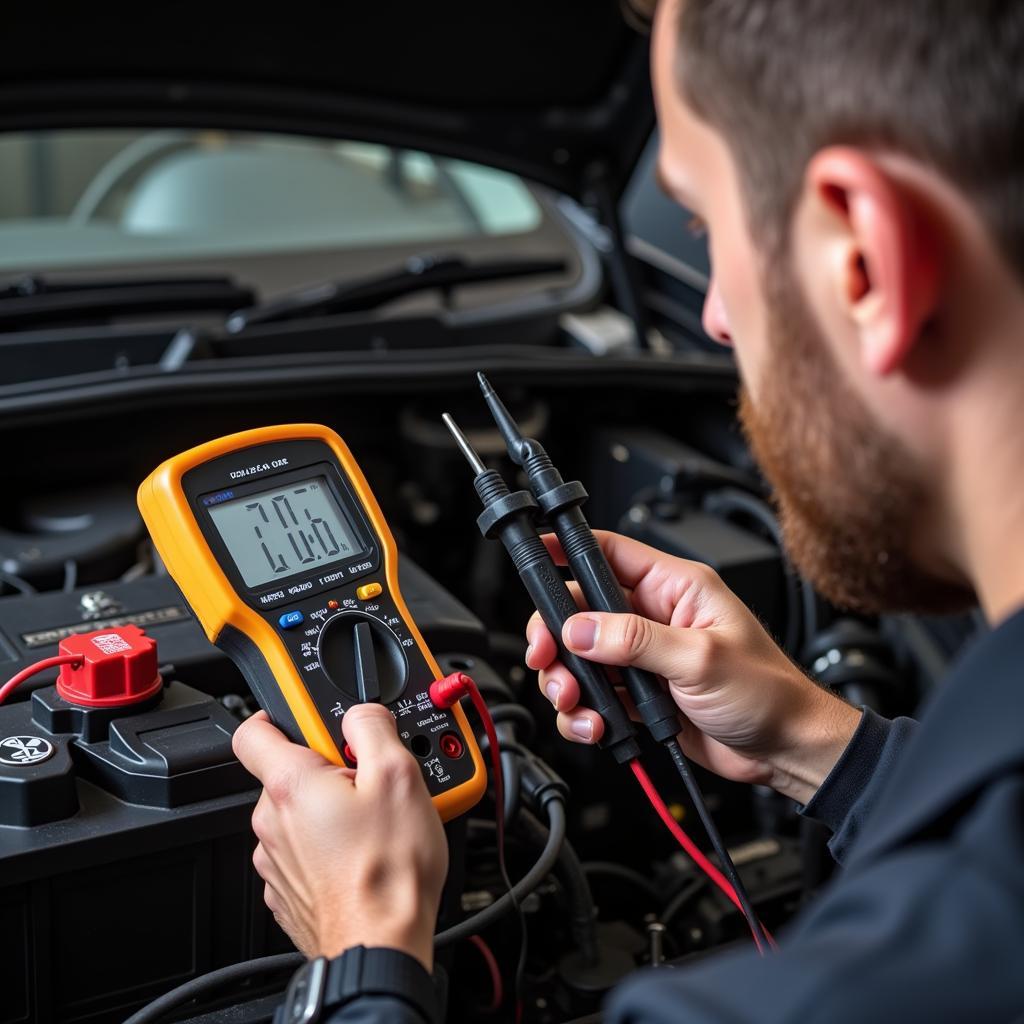 Testing Car Battery with a Multimeter