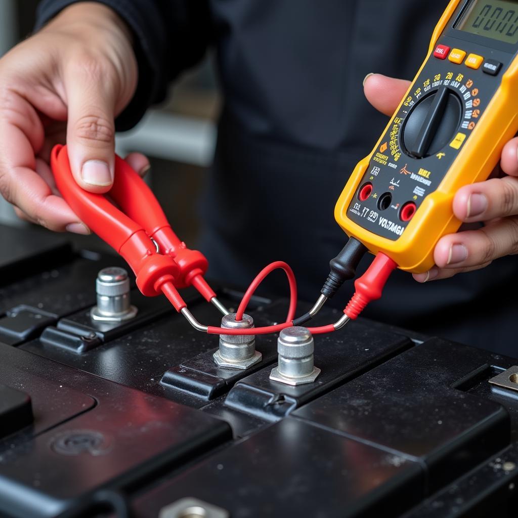 Testing a Car Battery with a Multimeter