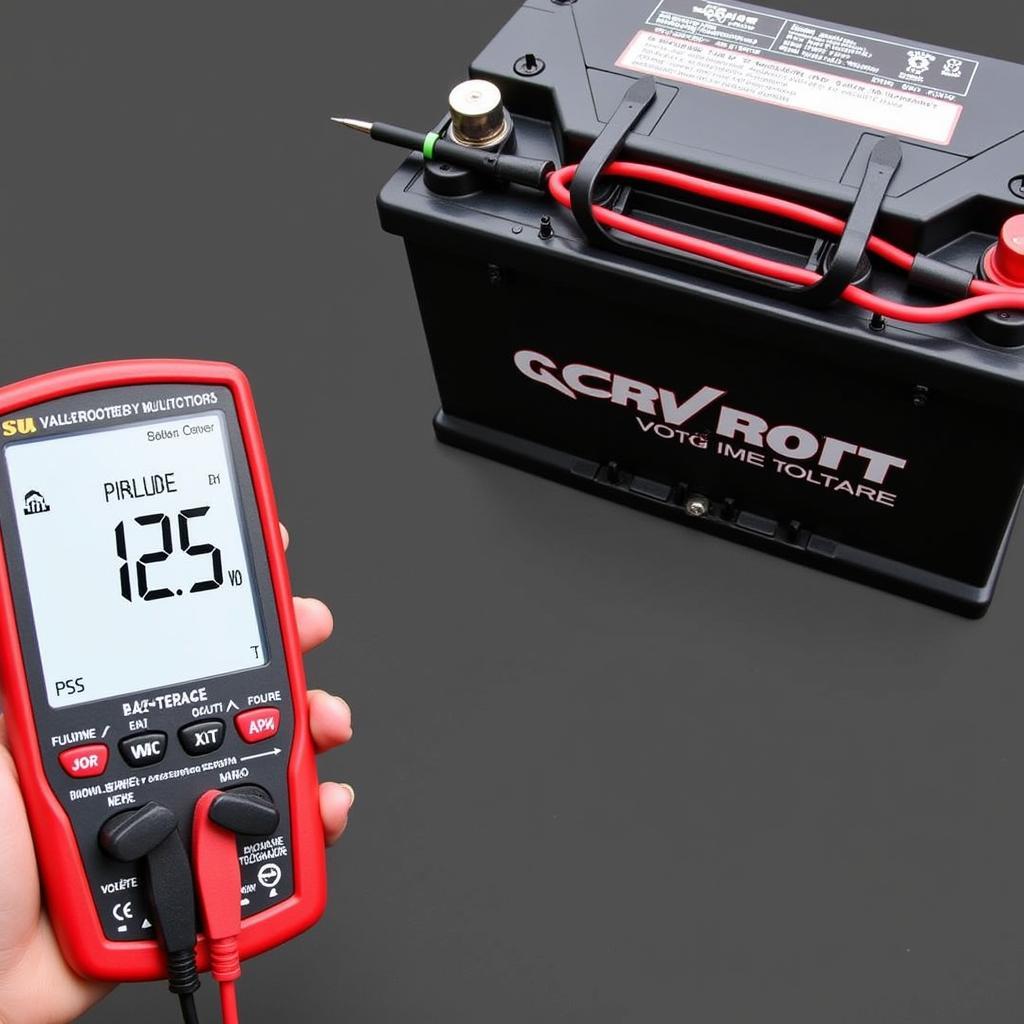 Testing Car Battery Voltage with a Multimeter