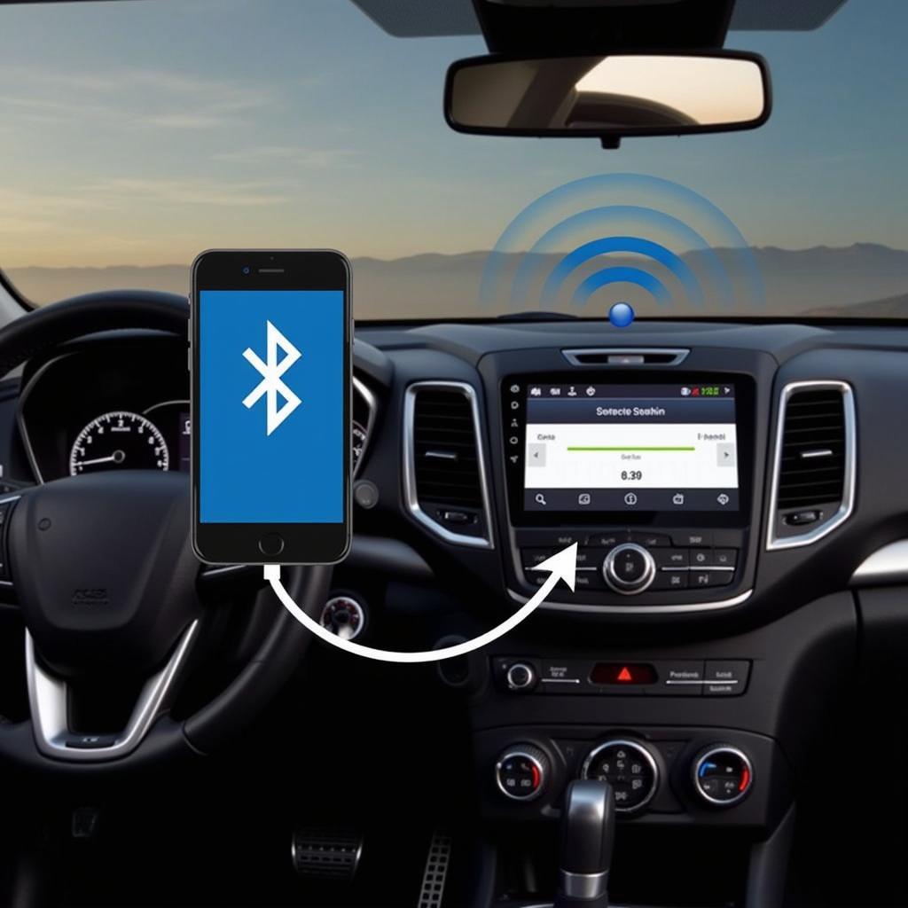 Car Bluetooth Radio Frequency Connection