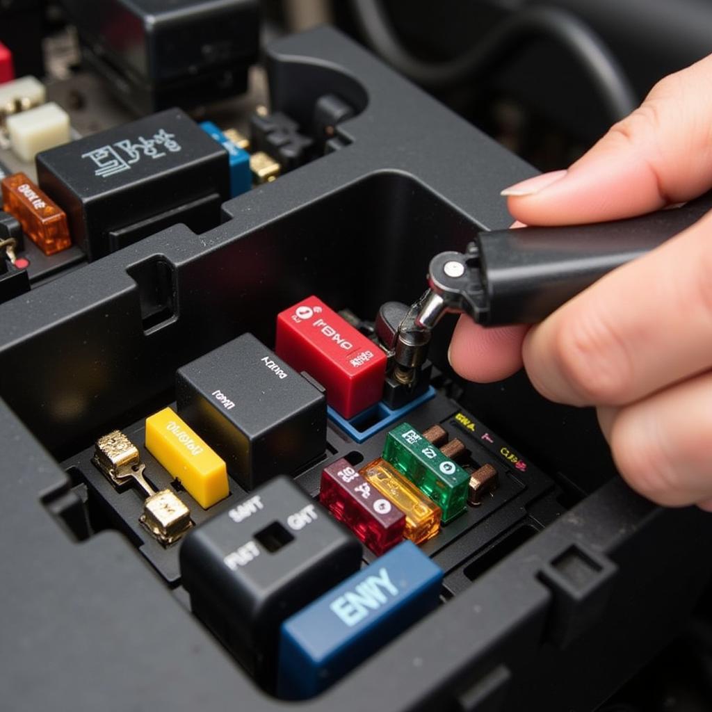 Car Fuse Box Inspection for Power Drain