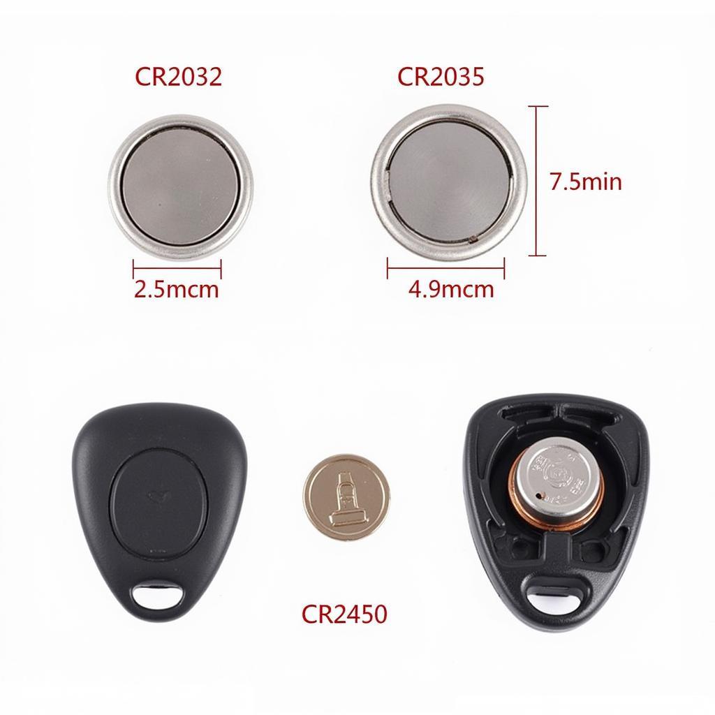 Different Types of Car Key Fob Batteries