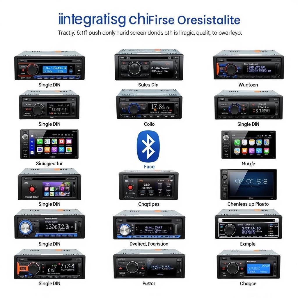 Various Car Radio with Bluetooth and Charger Options