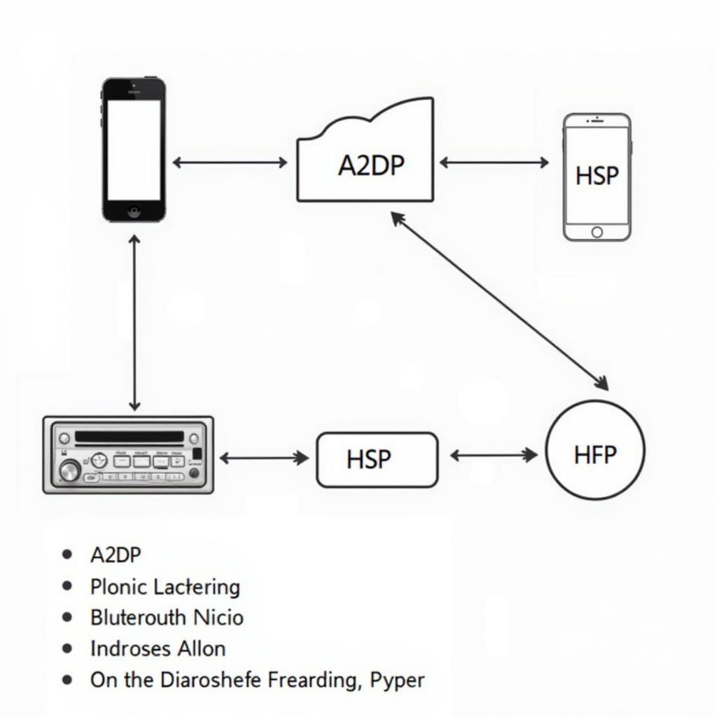 Car Radio Bluetooth Connection Diagram