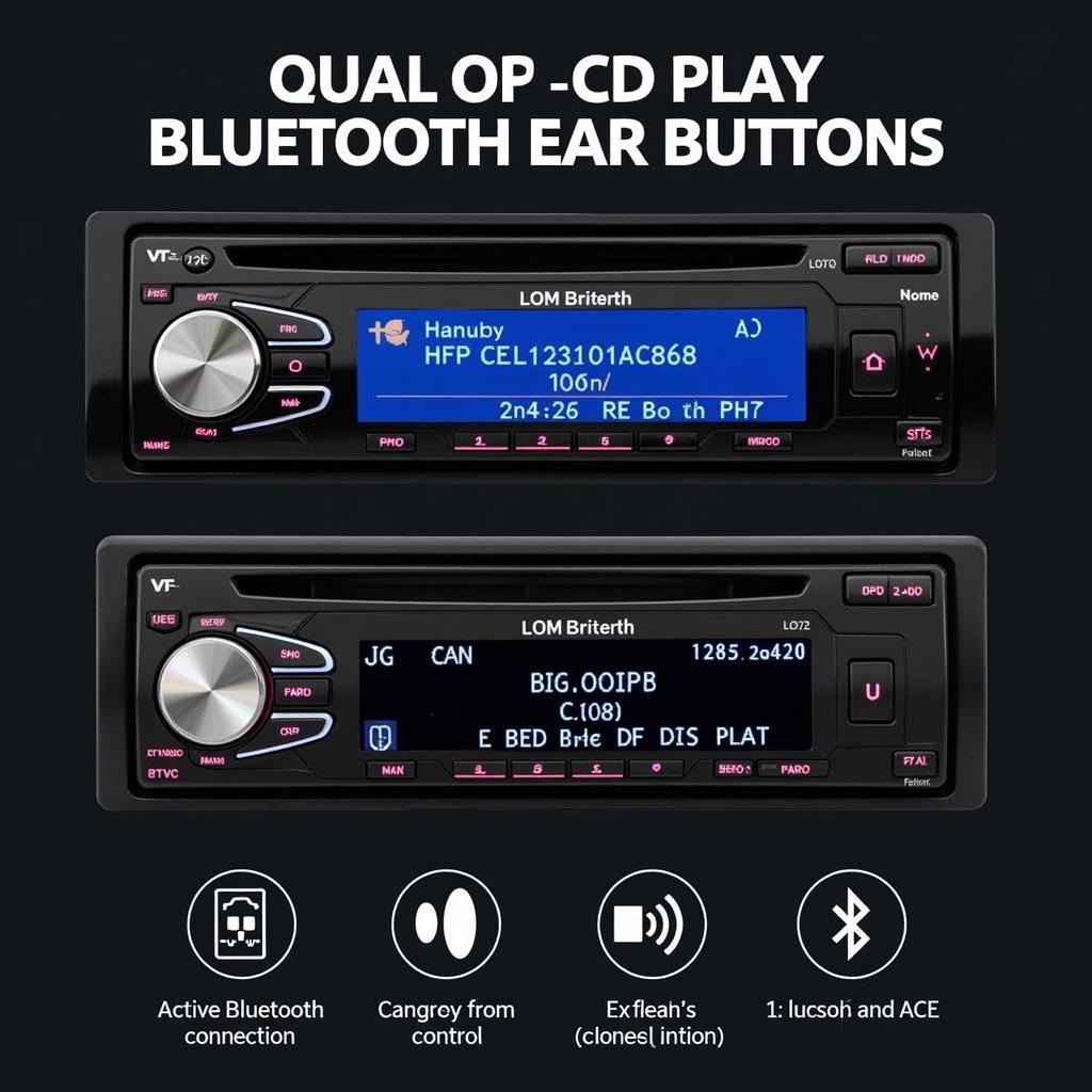 Car Radio with CD Bluetooth Features