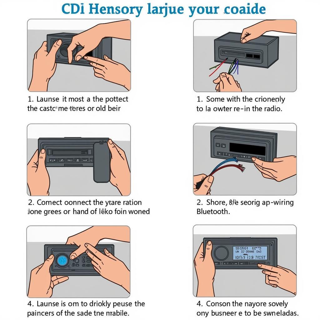 Car Radio with CD Bluetooth Installation Process