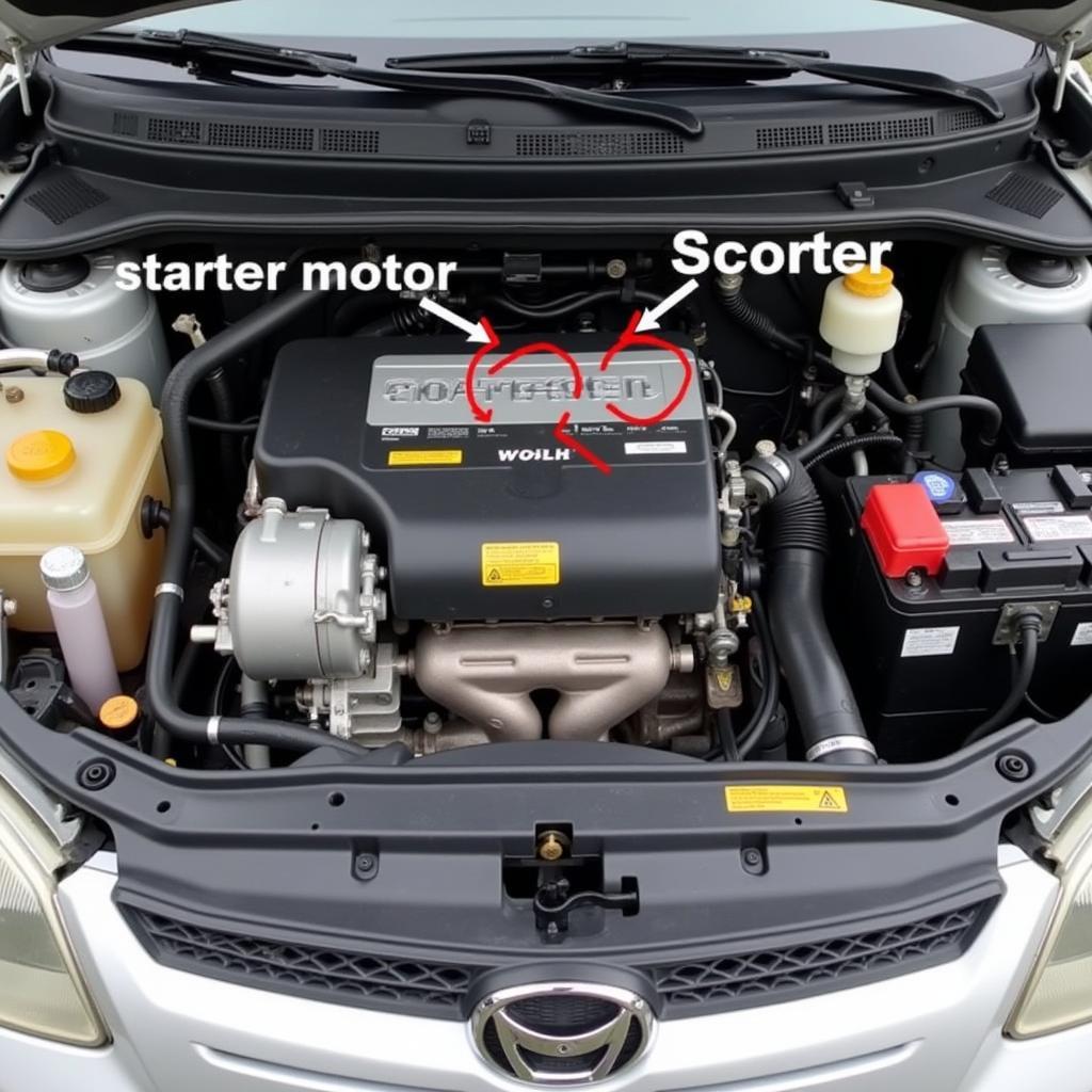 Car Starter Motor Location