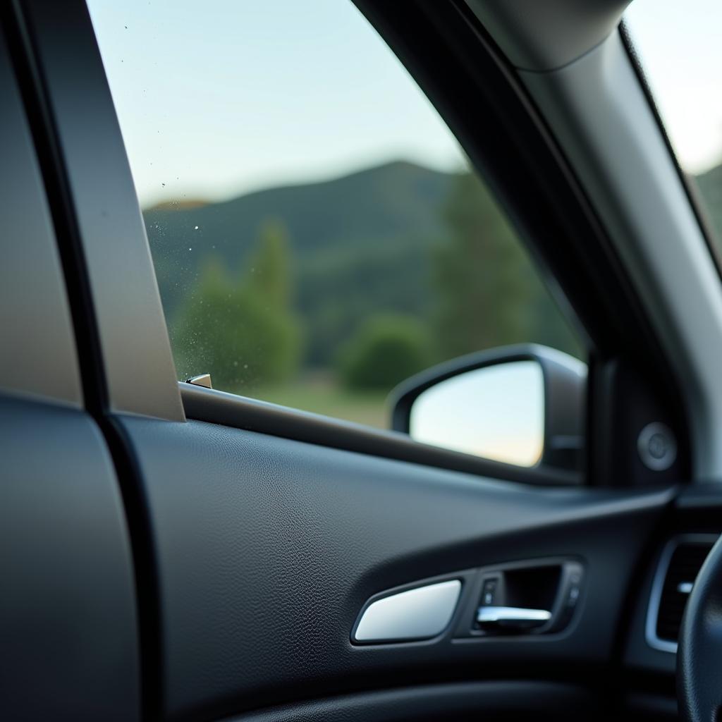 Car Window Rolling Down