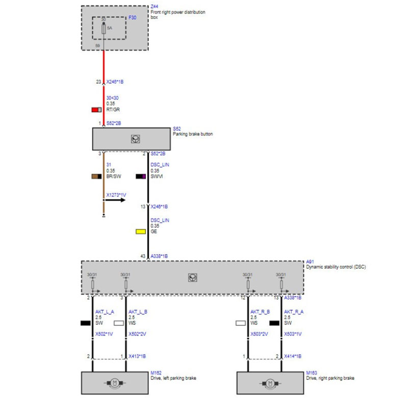 Check the voltage in the wiring diagram