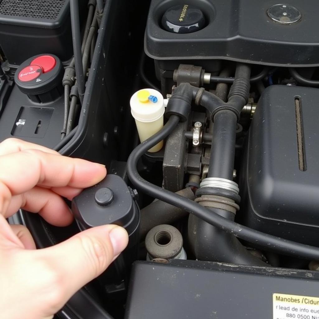 Checking Brake Fluid Level in a Mercedes E350