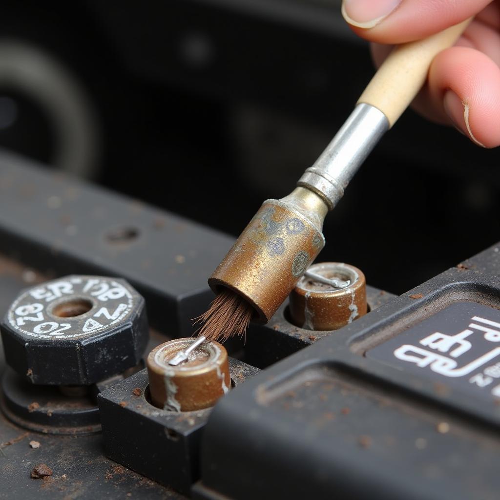 Cleaning Car Battery Terminals